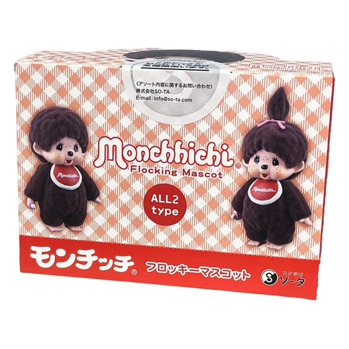 Monchhichi flocking Mascot Duo Set